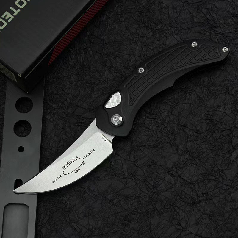 

2022 Brachial Auto Folding Knife Aluminium Handle M390 Blade Pocket EDC Tool Kitchen Automatic Camping Hunting Utility Outdoor Knives