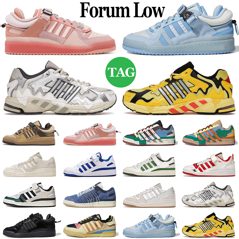 

Bad Bunny Forum 84 Low Casual Shoes men women Buckle Cream Yellow Blue Tint Easter Egg mens trainers Fashion Outdoor Sports Sneakers, Grey green