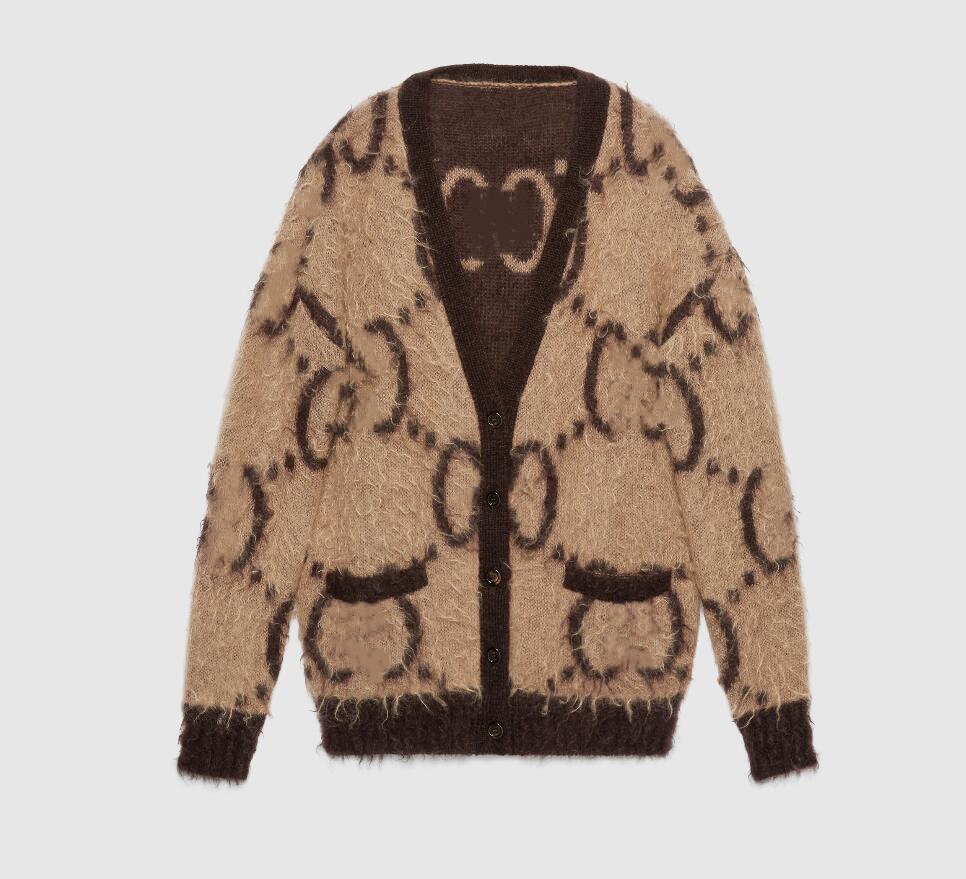 

Italy designer sweater Men women senior classic leisure Mohair wool blended cardigan Autumn winter keep warm comfortable 16 kinds of choice Top1 High quality, G-2