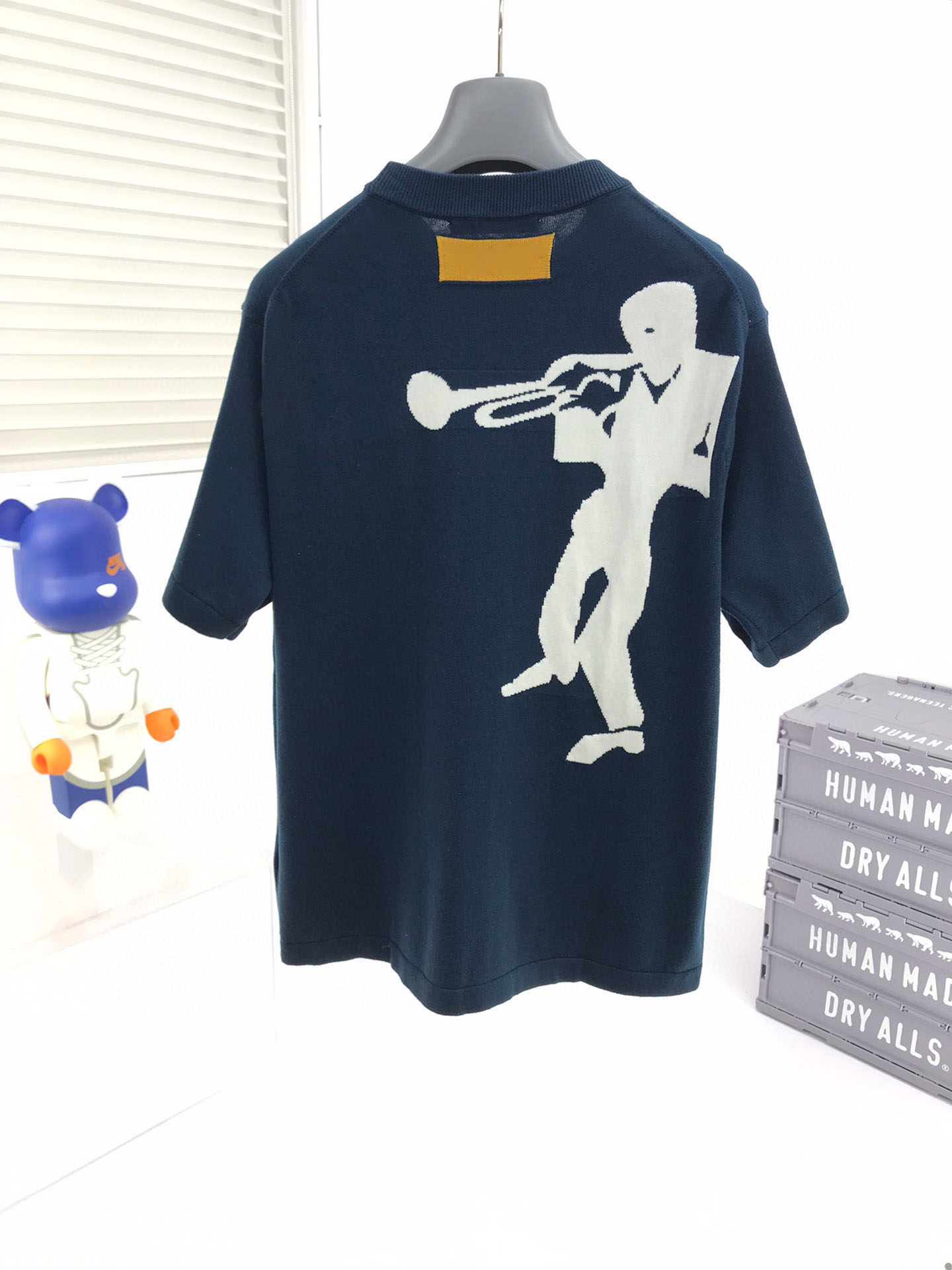 

2022ss spring and summer new shirt high grade cotton Sweatshirts printing short pants sleeve round neck panel T-Shirt Size: m-l-xl-xxl-xxxl Color: black white yx014, Blue