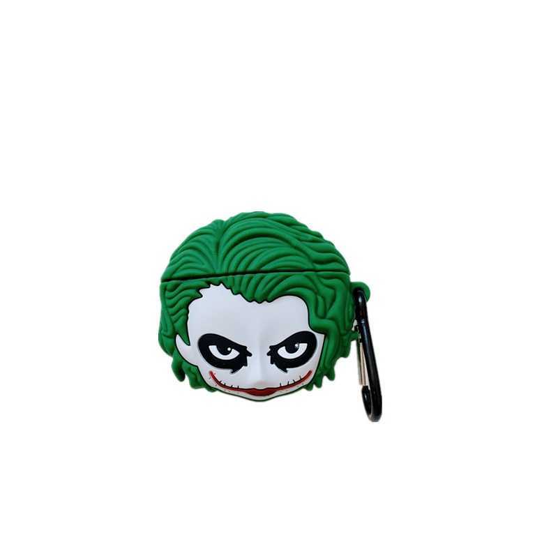 Apple Aerplads 1 2 3 Pro Téléphone mobile, avec clown de dessin animé vert, accessoires de casque Bluetooth iPhone, boîtier