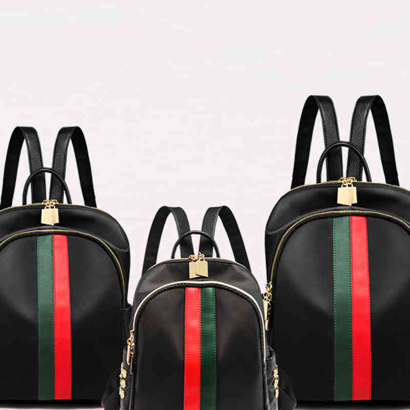 

backpack Oxford cloth leisure backpack women's small schoolbag versatile soft leather simple new style, Medium