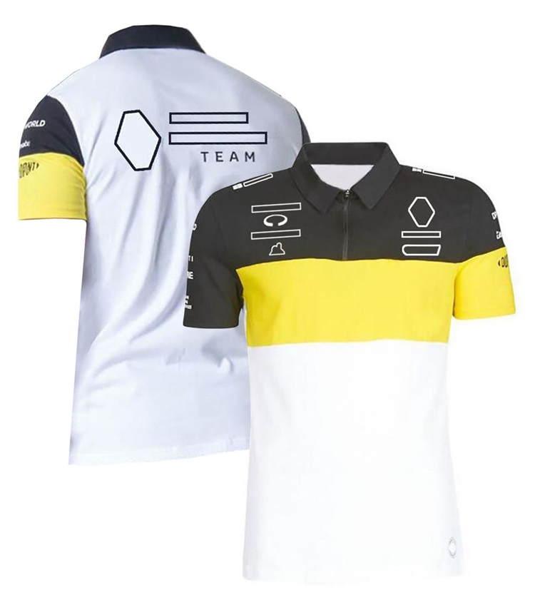 Uniformes d'équipe F1 Formule 1 Uniformes de course T-shirts à manches courtes Vêtements de ventilateur Le même style peut être personnalisé