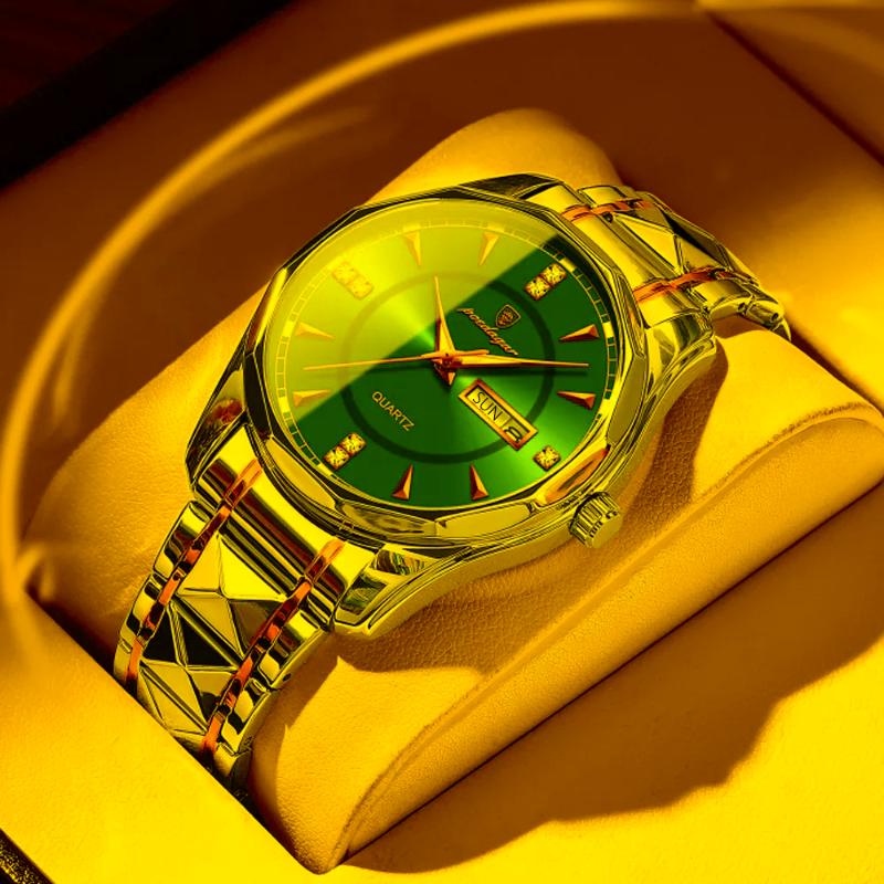 

Wristwatches Fashion Men's Watches Stainless Steel Top Waterproof Men Quartz Relogio MasculinoWristwatchesWristwatchesWristwatches, 980-black