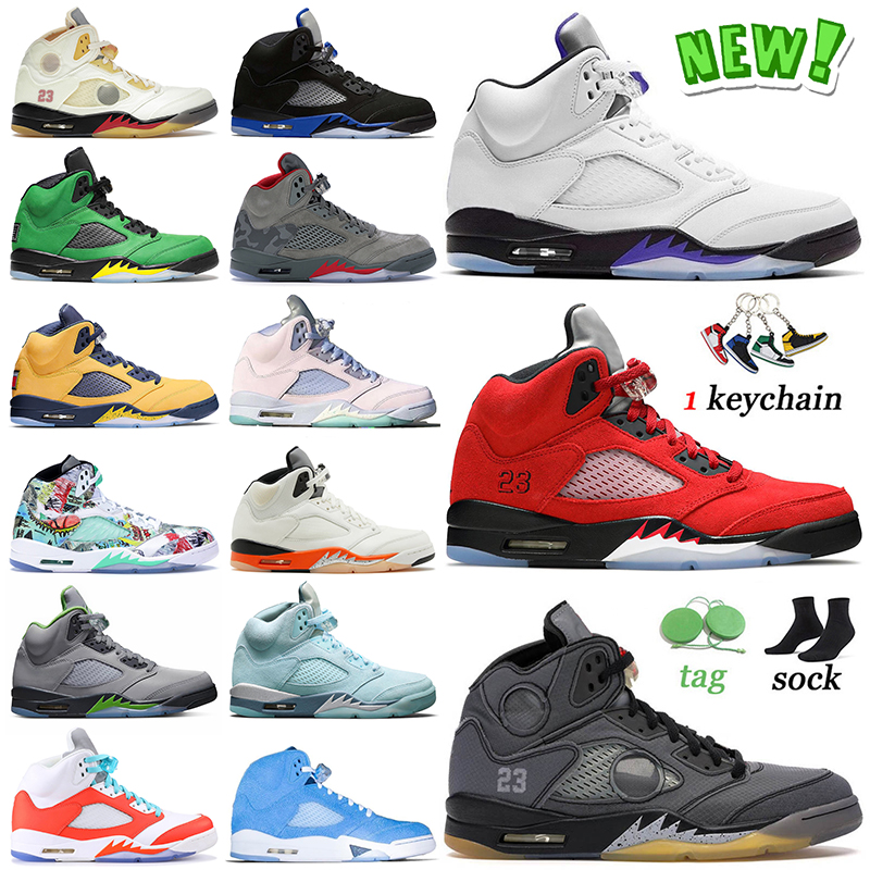 

New 5s Black Muslin Basketball Shoes Concord Raging Bull Jumpman 5s Sail Racer Blue P51 Camo Michigan Green Bean UNC Easter Bluebird Mens Women Sneakers Trainers 36-47, C22 aqua 40-47