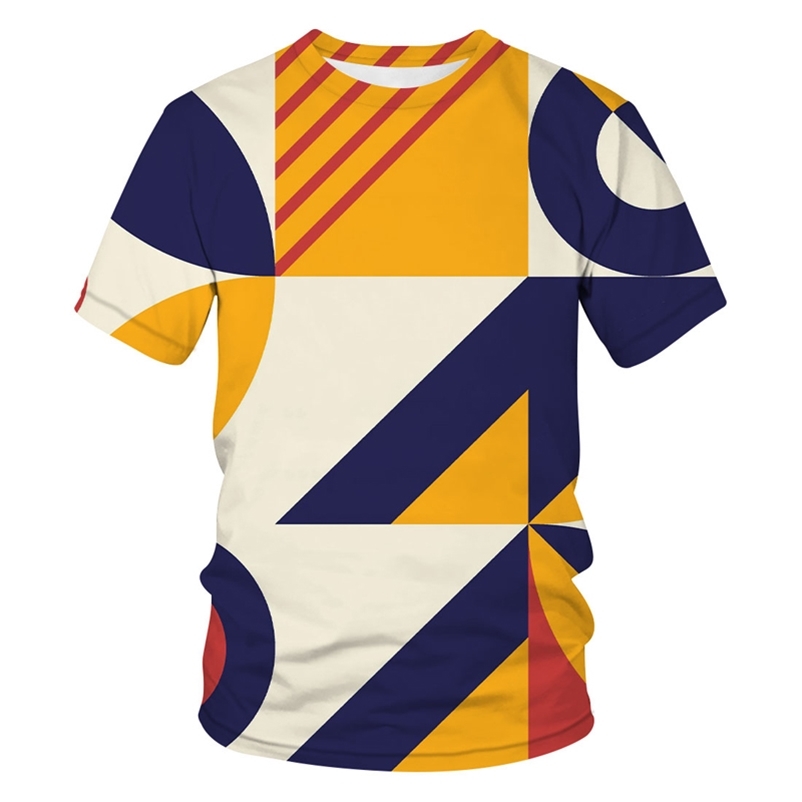 

Kaus Motif Pola Geometri Baru Musim Panas Menyenangkan Pakaian HipHop Lengan Pendek Jalan Atasan Dicetak 3d 220613, Cbt-2574