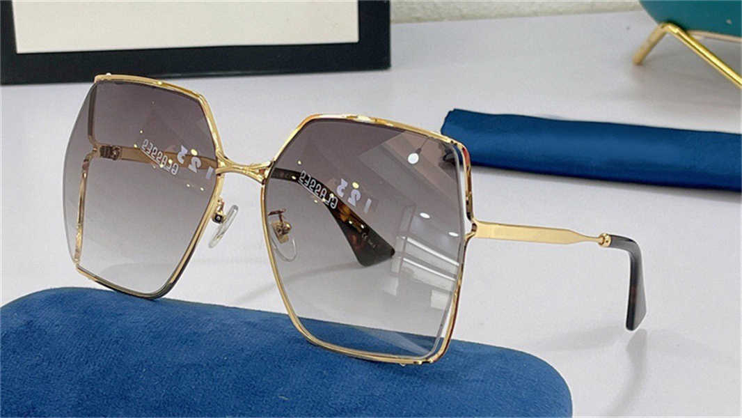 

New fashion design sunglasses men metal full frame irregular lens spring leg trend and generous shape uv400 protective eyewear