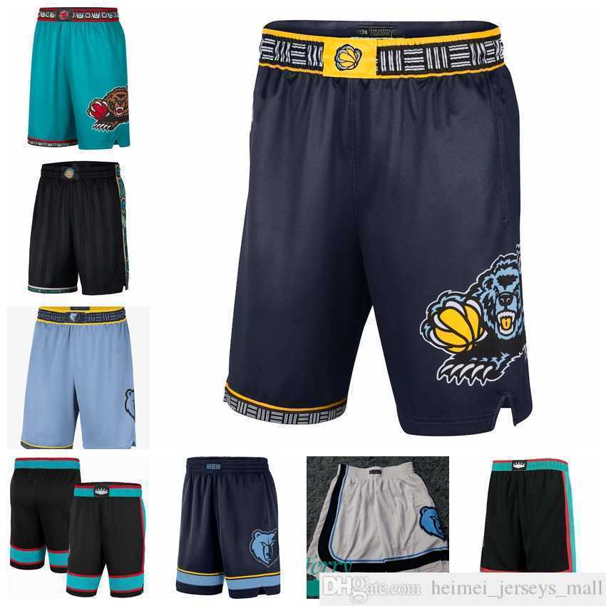 

Printed Memphis''Grizzlies''Men 2021/22 City Swingman Pants Edition Basketball Shorts Performance Black