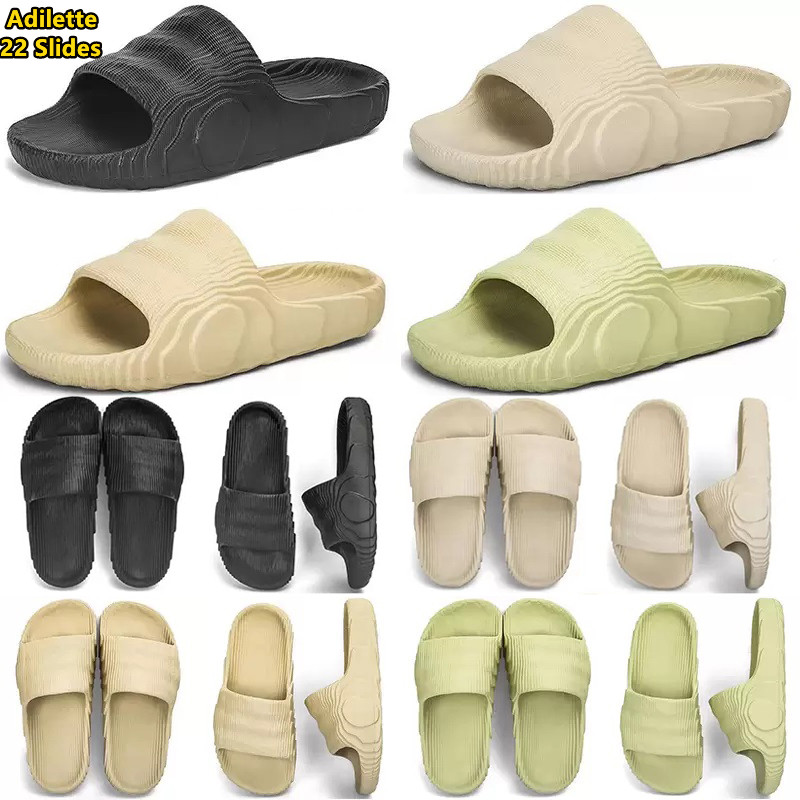 

Adilette 22 Slides Slippers Summer Sandals Designer Mens Women Slide Slipper Black Desert Sand Grey Magic Lime St fashion Sandals Newest beach Shoes, Pay for box