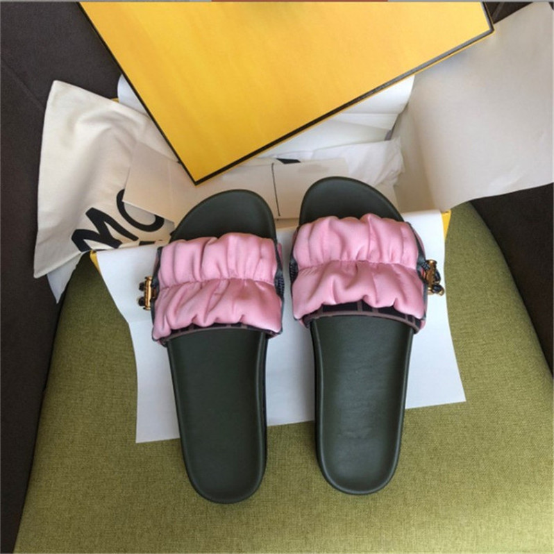 

Luxury platform slippers designer women womens for Wide-Band Flat Slides Sandals Motif Fashion Classic Top Quality Leather Italy Drawstring, Multi