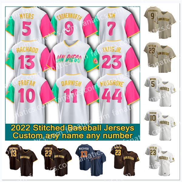 

# 23 Fernando Tatis Jr. 2022 Padres City Connect Jersey Manny Machado Yu Darvish C.J. Abrams Eric Hosmer Jake Cronenworth Joe Musgrove Tim Hill Ha-Seong Kim Blake Snell, For womens