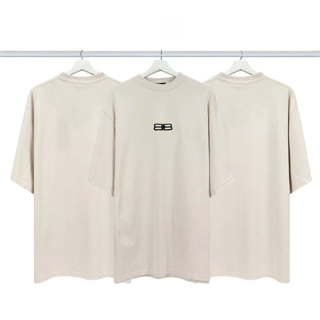 

Men's Plus Tees & Polos Round T-shirt plus size neck embroidered and printed polar style summer wear with street pure cotton w1e