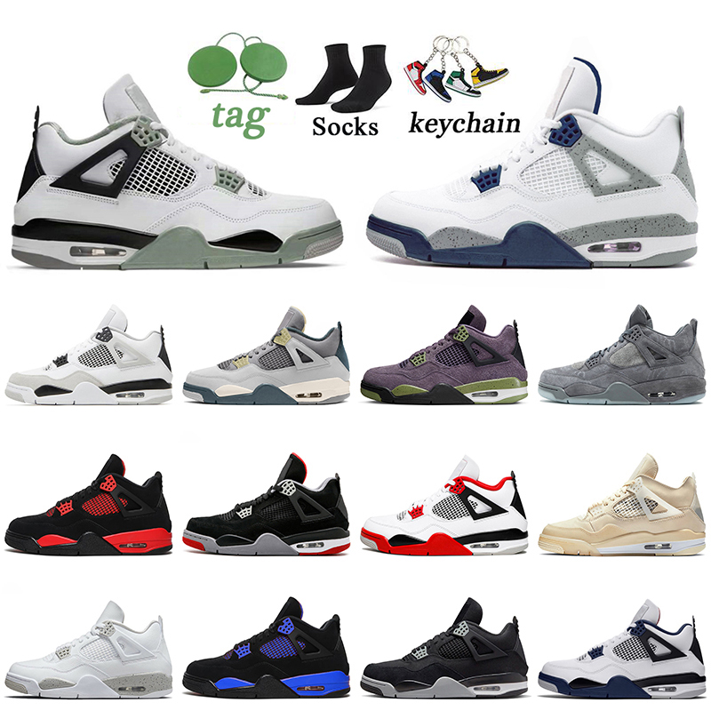

Jumpman 4s Seafoam Midnight Navy 4 IV Basketball Shoes Black Cat Craft White Oreo Sail Red Thunder Women Mens Trainers Canvas Military Infrared Sneakers Big Size 12 13, C32 new bred 36-47