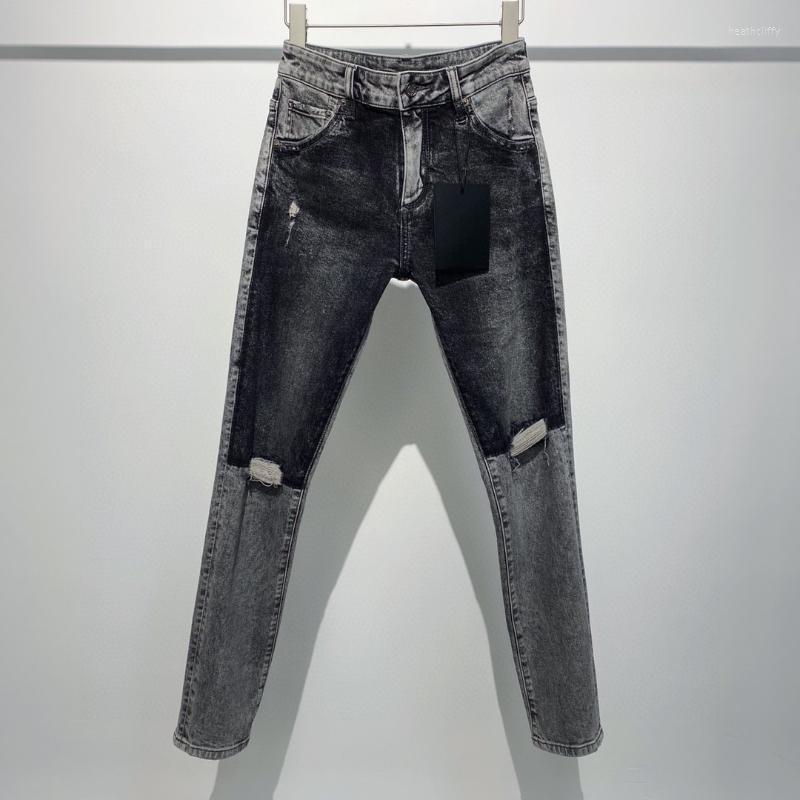 

Men's Jeans Fashion Men's 2022 Runway Luxury European Design Party Style ClothingMen's Men'sMen's Heat22, As pic