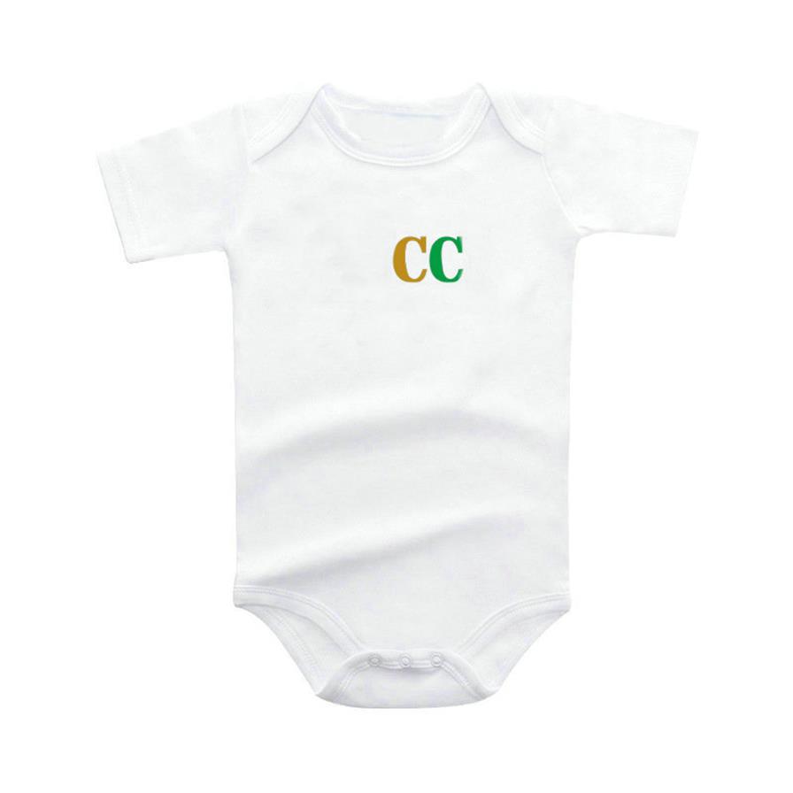 

1-2 years baby Rompers boy girl kids newborn Designer high quality luxury Pure cotton short-sleeved Fart clothes Jumpsuits213D, Black