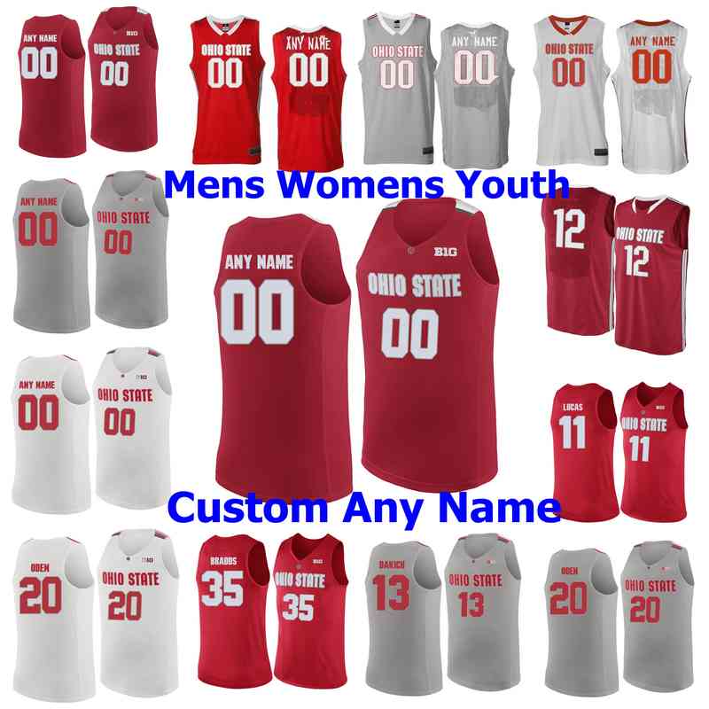 

rare Ohio State Buckeyes Jerseys Alonzo Gaffney Jersey Harrison Hookfin Danny Musa Jallow College Basketball Jerseys Custom Stitched, Mens white stripe