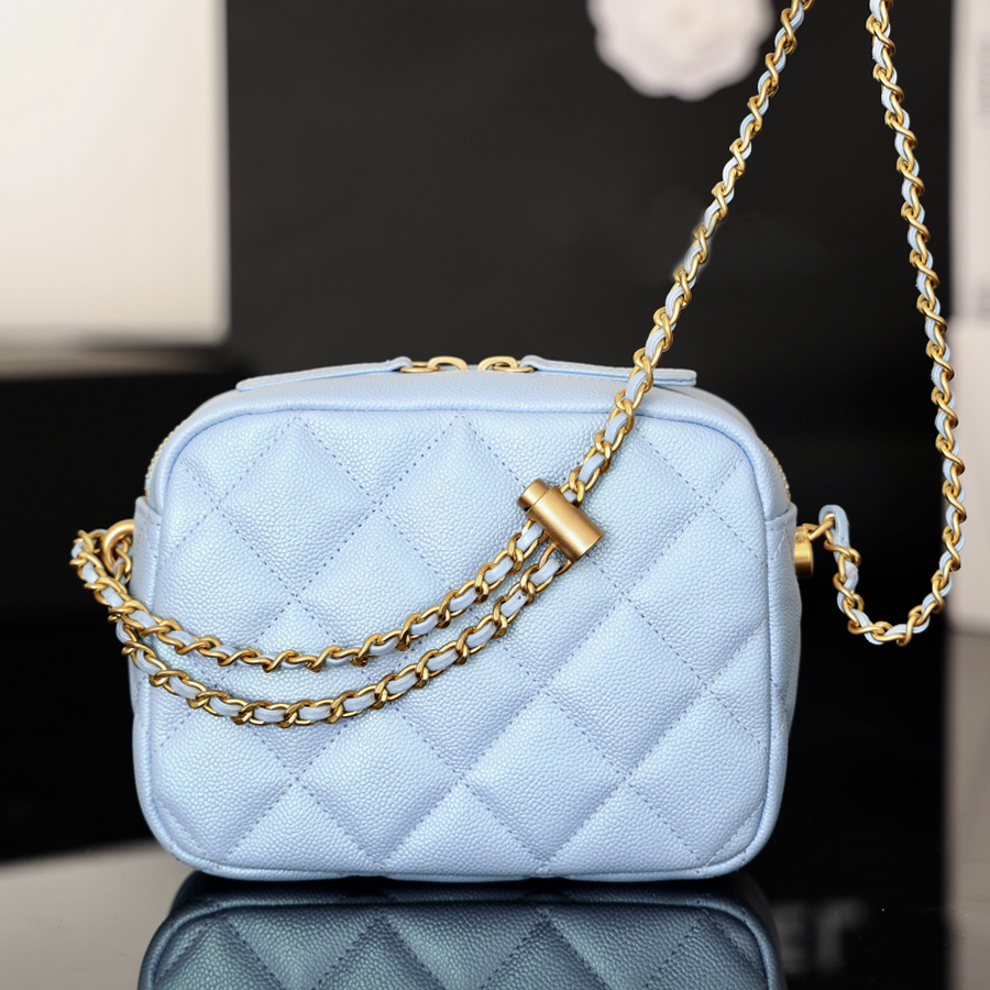 

Designer Camera Bags 10A Mirror quality Chain Shoulder Handbag 18CM With Box C035