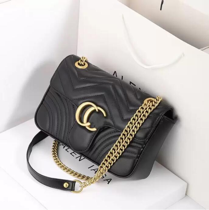 

Women luxurys designers bags 2021 High Quality Marmont Velvet Shoulder Handbags Purses Gold Chain Fashion letter Crossbody Bag 26cm, White