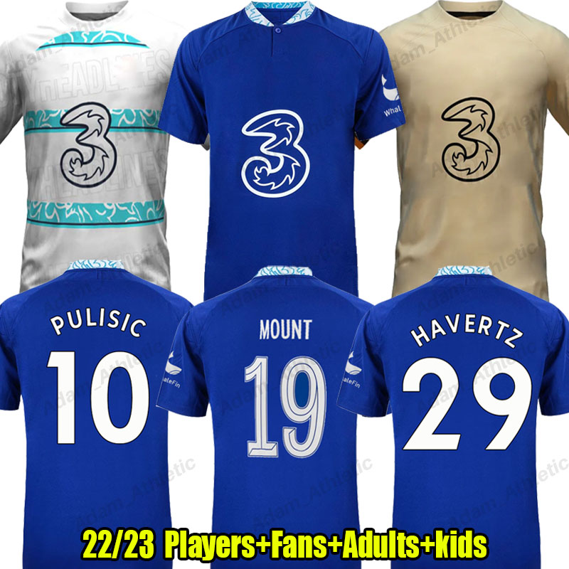 

CFC soccer jerseys 22 23 STERLING MOUNT The blues football shirts HAVERTZ PULISIC jersey men kids kit KANTE WERNER JORGINHO CHILWELL ZIYECH KOVACIC shirt uniforms, 22-23 away+ucl