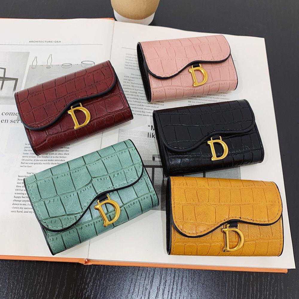

Women Short Wallet Mini Coin Purse Womens Letter Multi-card Card Holder Small Clutch Bag, Color2