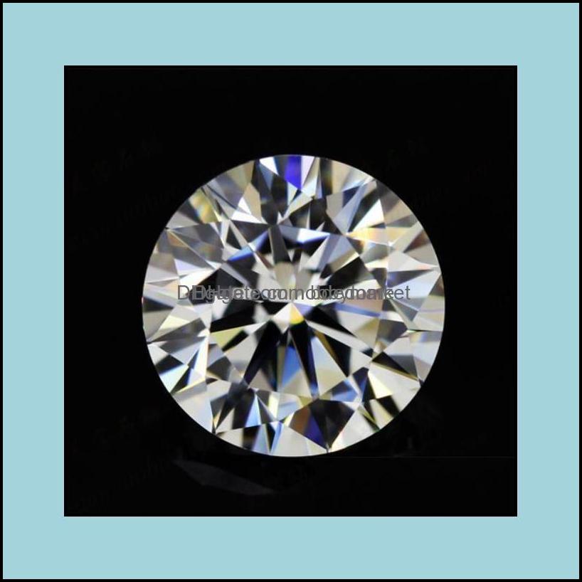 

Loose Diamonds Jewelry Ef Color Moissanite Round Cut Diamond With Box And Certification For Rings Vs1 Gemstones Dhi5H