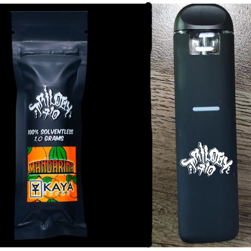 

Trilogy 710 kaya farms vape pen 1.0ML rechargable with bags packaing