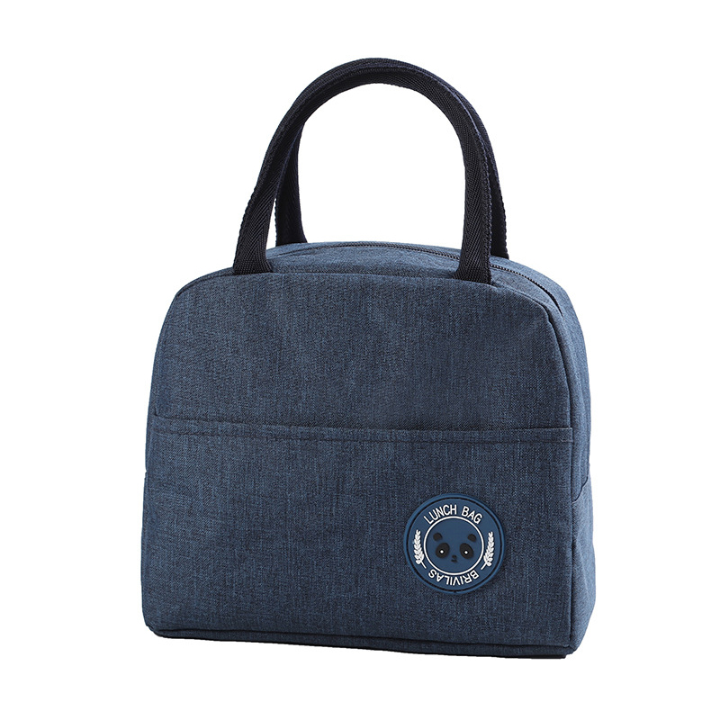Lunch Bag Custom Logo Oxford Thermal Insulated Bag Aluminum Film Inside Picnic Unisex Cooler Bags