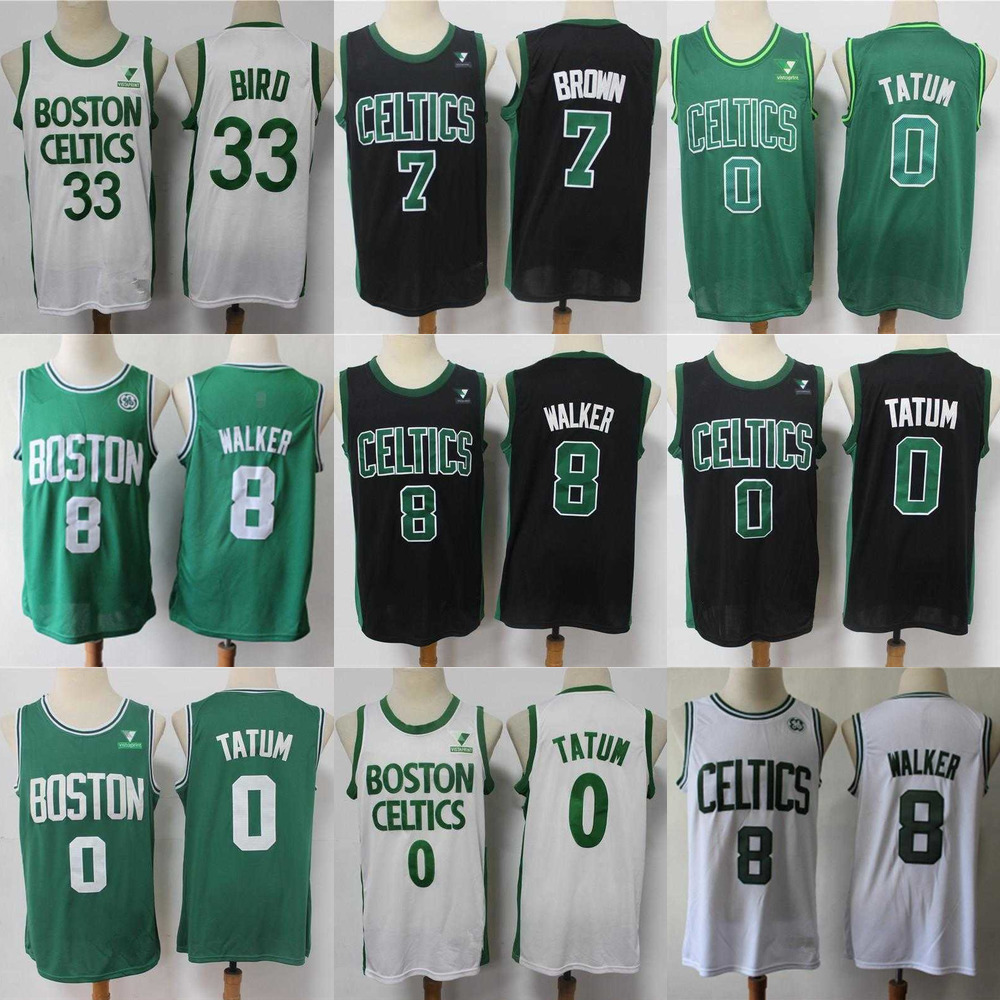 

Boston''Celtics''MEN Jersey Larry 33 Bird Kemba 8 Walker Jayson 0 Tatum Jaylen 7 Brown Basketball Shorts Basketball Jersey Black, Color