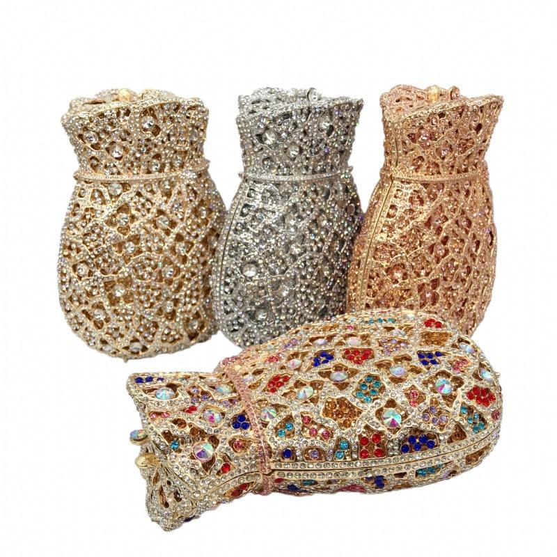 

Evening Bags Luxury Crystal Clutch Women Party Prom Handbags Banquet Wedding Ladies Bag Female Bridal PurseEvening, Color same picture