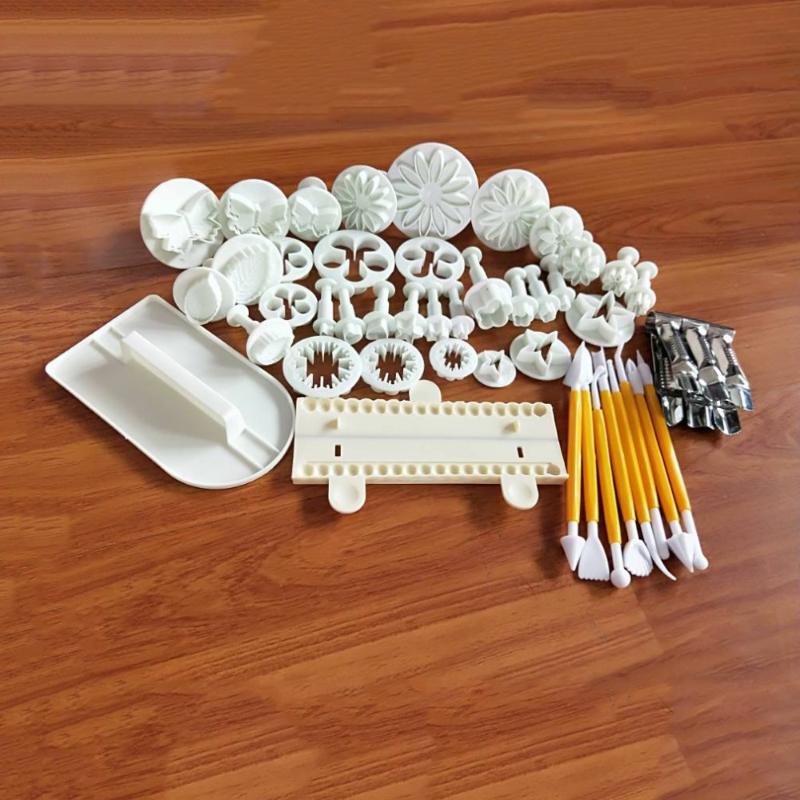 

Baking Moulds Fondant Cake Set Decorating Tools DIY Cookie Sugar Craft Plunger Cutters