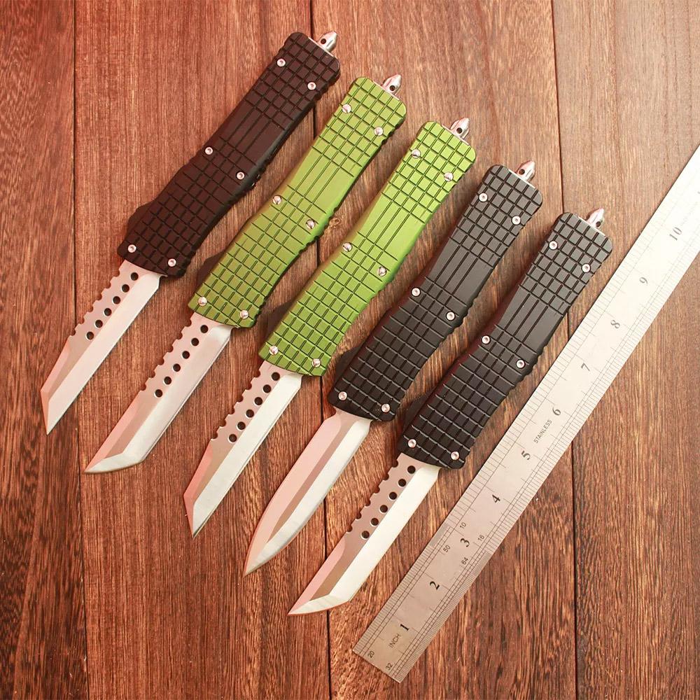 

MT Double Action Automatic knife Sea Drago D2 Blade T6061 Aviation Aluminum Handle Outdoor Tactical Knives Pocket knifes