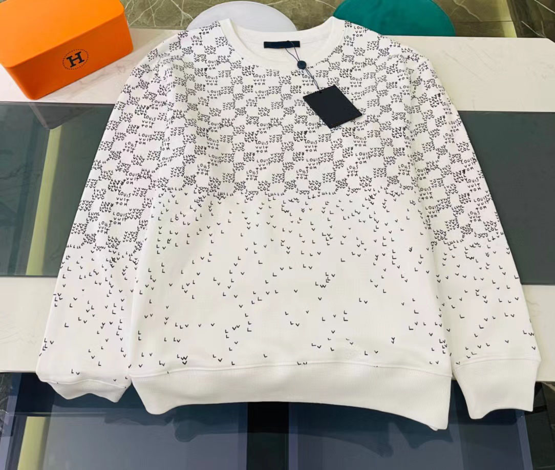 

New AOP jacquard letter knitted sweater in autumn / winter 2022acquard knitting machine e Custom jnlarged detail crew neck cotton cgft5ghFg, White