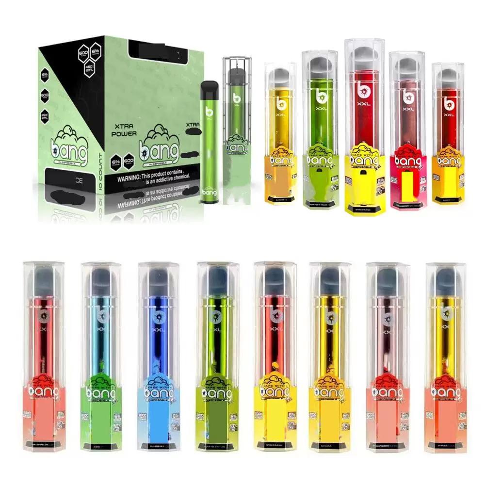 

BANG XXL 2000 puffs electronic cigarette disposable vape pen Pre Filled Pods Vapes Cartridge 850mah battery 30 colors