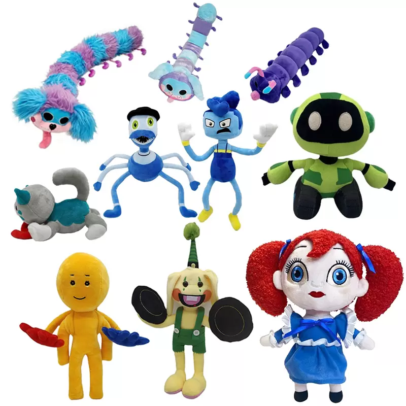 

New Bunzo Bunny Plush Toys Pj Pug A Pillar Caterpillar Peluche Stuffed Toy Huggy Wuggy Spider Doll For Kids Gift