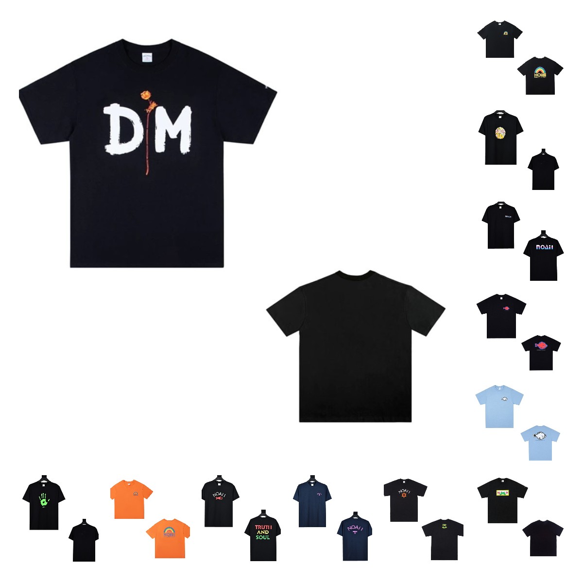 

Men's T-Shirts Rainbow Cross Skull Letter Print Summer Casual Personality Short Sleeves 04150201, 1pcs buttons