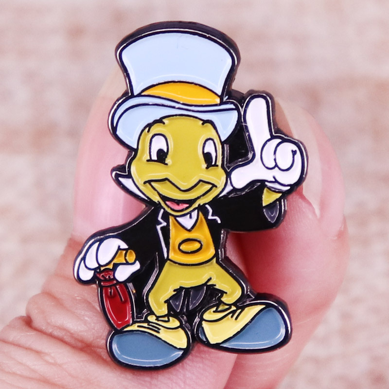 

Jimin cricket puppet adventure Lapel Pin Badge jewelry gift brooch, As picture