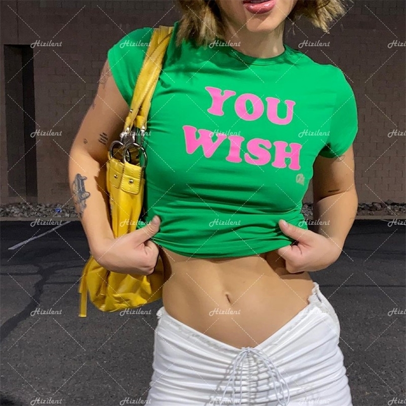

Women Tshirt Goth Short Sleeve Top Tee Female Kawaii y2k fairy grunge onepiece crop top Harajuku Egirl Graphics Print White 220527, Rose red