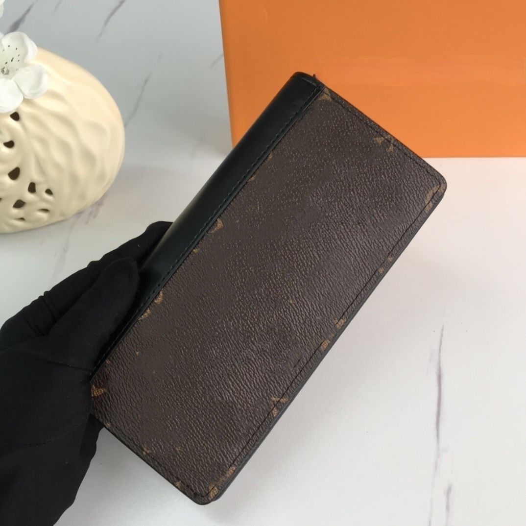 

Designer Mens Wallets Letter Splicing Leather Card Holder Pocket Bussine Multi-card Wallet Suit Clip Brand Women and Men Long Clutch Bags Famous Female Coin Purse, Brown