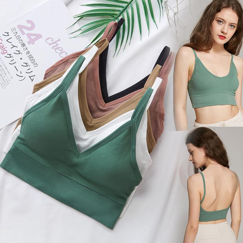 

Yoga Outfit Women Sports Bra Back Gym Fitness Running Sport Brassiere Tops Push Up Bras Crop Top Quick Dry Padded ShockproofYoga, Green
