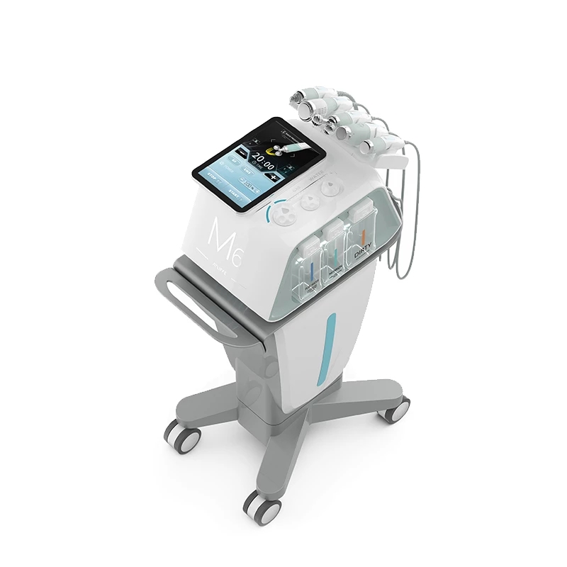 6 In 1 M6 Hydra Microdermabrasion RF Ultrasound Facial Water Oxygen Jet Peel With Plasma Pen Skin Care Face Lifting Facial Deep Cleansing Hydro B-image-774939935