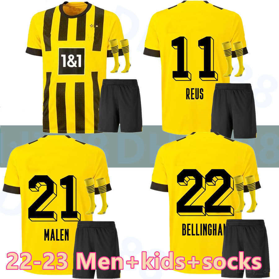 HAALAND soccer jersey 22 23 football shirt REUS NEONGELB BELLINGHAM DORTMUND HUMMELS BRANDT men kids kit maillot de foot 2022 2023 tops-image-776465469