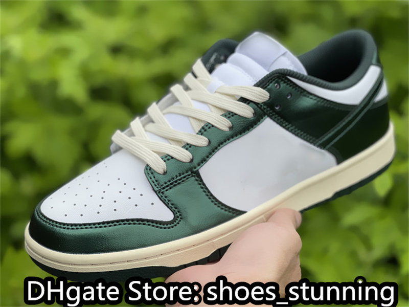 Chaussures de skateboard de qualité supérieure DUNKS Low Vintage Green Sports Trendy Style Taille US4-12 InStock Doule Wraps