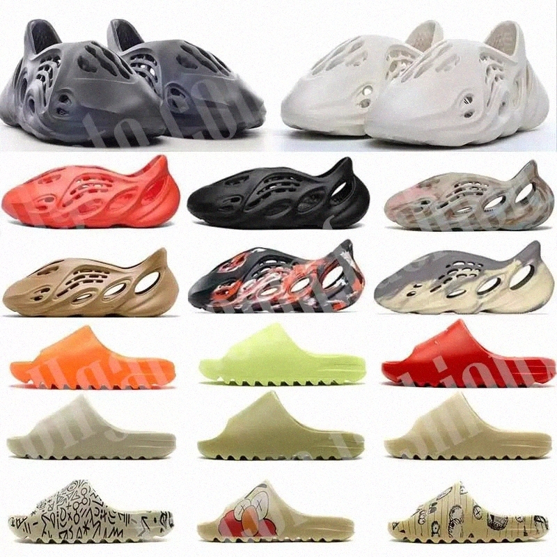 

Designer slippers mens womens vermilion mineral blue onyx solid foam ocher RUNR Bone Resin Clogs Desert Arara yeezies yeezys slider