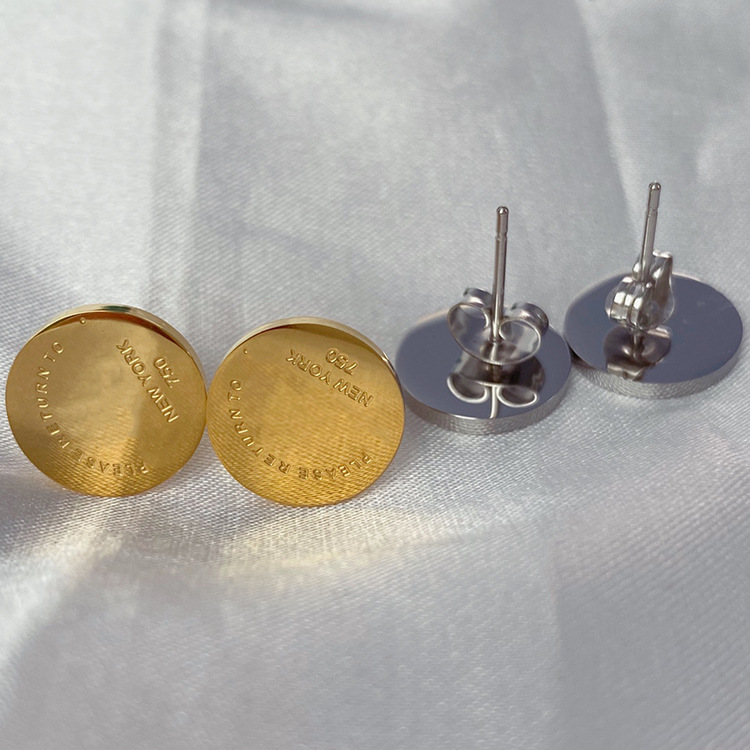 

2022 Top Quality Classic Style Women Lover Ring Studs Luxury Brand Stainless Steel Earrings Wedding Party Gifts Wholesale