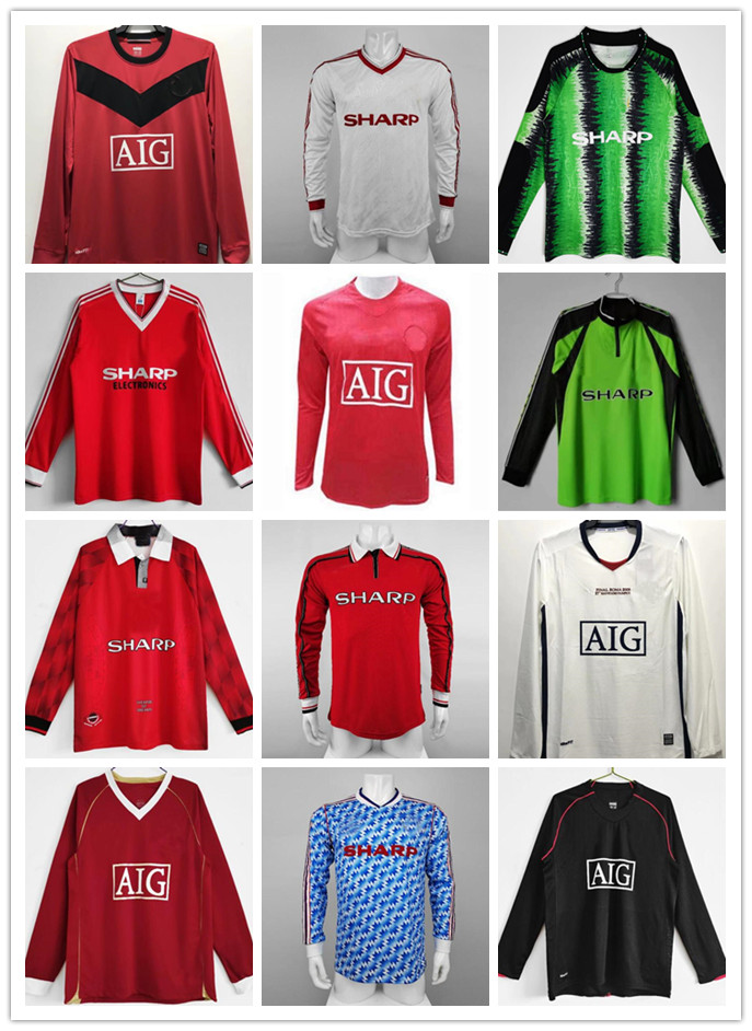 

Manchester Long Sleeve KEANE GIGGS CANTONA Mens Soccer Jerseys 99 RETRO United BECKHAM SOLSKJAER SCHMEICHEL KEANE ROONEY SCHOLES Football Shirt 06 07 08 94 96 98 99 10, Lavender