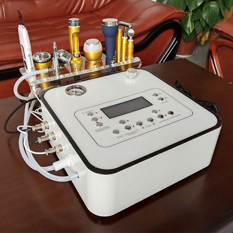 Portable Diamond Microdermabrasion Needle Free Mesotherapy BIO Facial Care Skin Lifting Ultrasound RF Face Scrubber Oxygen Jet Peeling Electropor