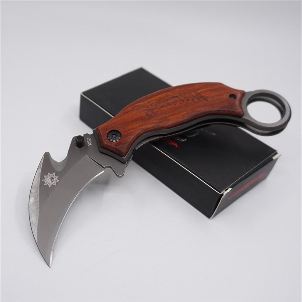 

CS GO Karambit Knives Folding Pocket Mantis Claw knife 5Cr13Mov Steel Blade Outdoor Gear Knife Tactical Camping Survival Knife EDC298O