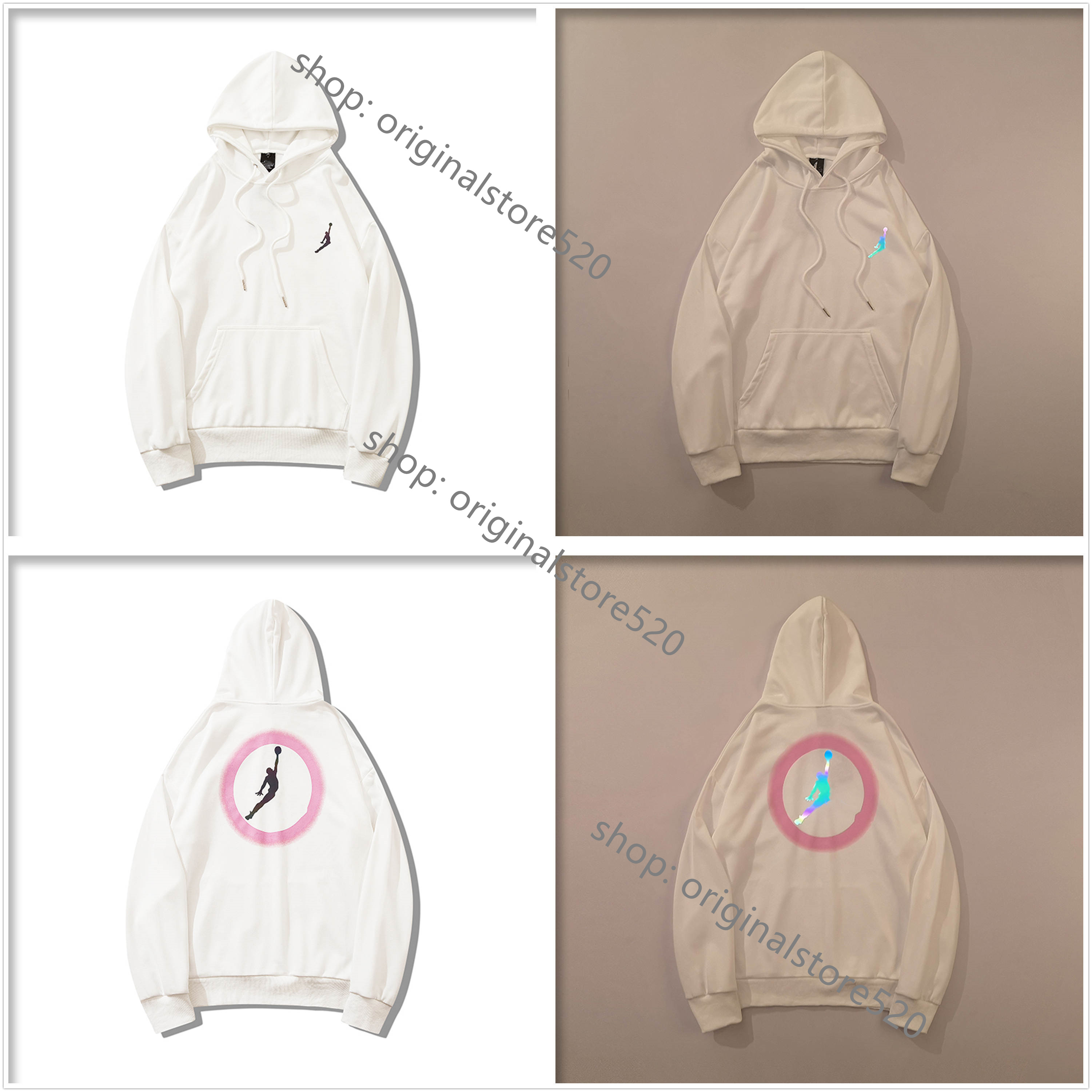 

Men's Tech fleece Hoodie High Quality women Sport Sweatshirts Reflective luminous Trapeze Splash Print Crew Neck Cotton Loose Casual Hoodies 05120105, 1pcs buttons