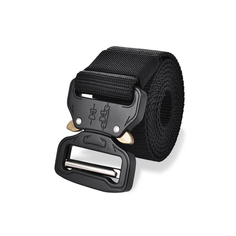 

Belts Training Sports Insert Locking Outdoor Buckle Waistband Nylon Alloy Camping Clothing Waist Strap Accessory Khaki, Black