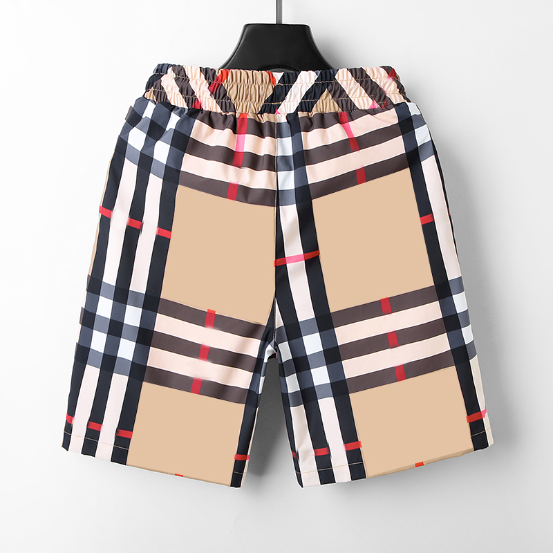 

2022 designer Men's Shorts European and American summer trend handsome men's letter printed simple casual beach pants striped check 3XL #001